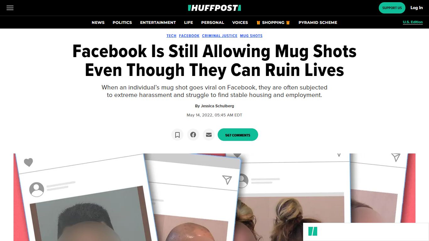Facebook Is Still Allowing Mug Shots Even Though They Can ... - HuffPost